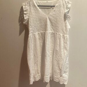 White Eyelet Women's dress